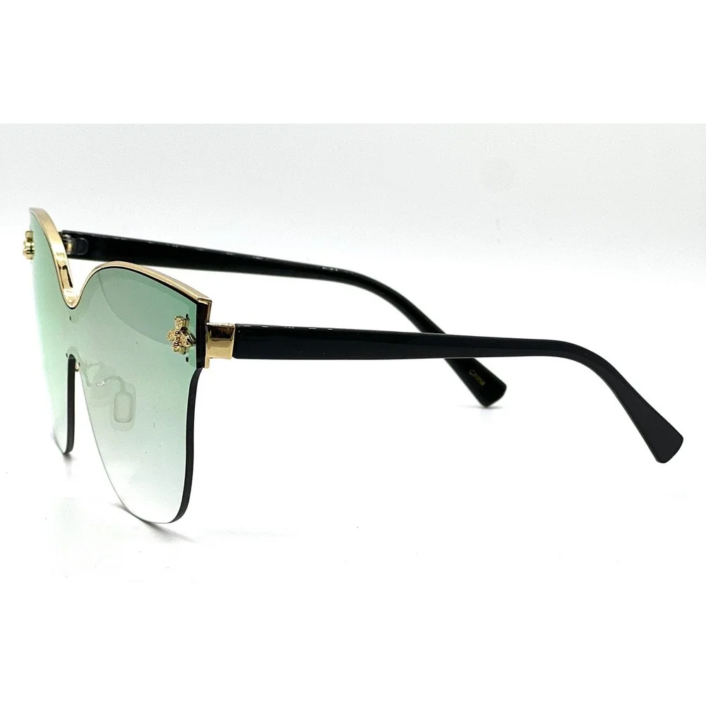 Women Sunglasses Mirror Lens Reflective Oversized Shades Fashion Outdoor Lentes - Picture 9 of 9